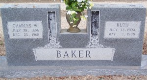 Baker, Charles W & Ruth