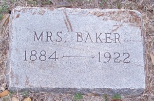 Baker, Mrs.