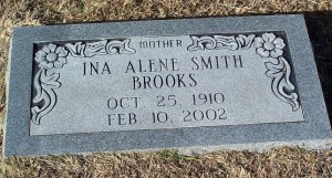 Brooks, Ina Alene Smith Brooks