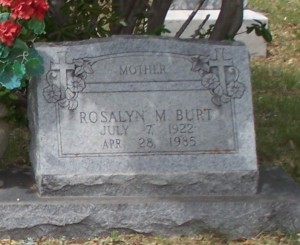 Burt, rosalyn