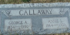 Callaway, George A & Annie S. Callaway