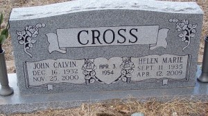 Cross, John Calvin & Helen Marie