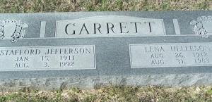 Garrett, Stafford & Lena Garrett