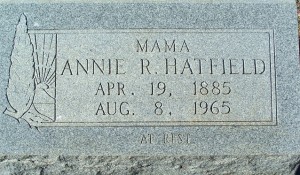 Hatfield, Annie R.