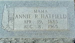 Hatfield, Annie R.