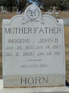 Horn, Imogene & J.B.