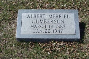 Humberson, Albert merrill