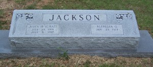 Jackson, John H & Alfredia