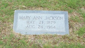 Jackson, Mary Ann