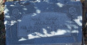 Jackson, Nina Honea Jackson