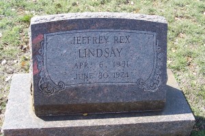 Lindsay, Jeffrey Rex