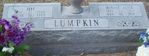 Lumpkin, Jeff & Minnie A