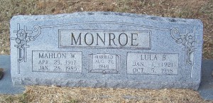 Monroe, Mahlon W. & Lula B. Crawford Monroe