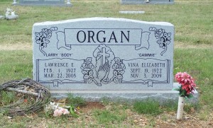 Organ, Lawrence and Vina Elizabeth