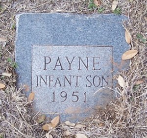 Payne, Infant Son