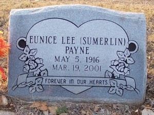 Payne, Eunice Lee Summerlin