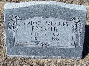 Prickett, Gladyce Saunders