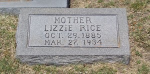 Rice, Lizzie