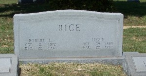 Rice, Robert &  Lizzie