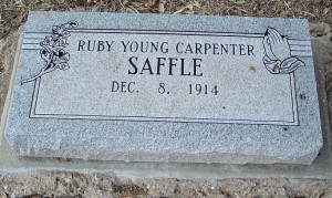 Saffle, Ruby Young