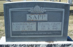 Sapp, A. Harrison & Electra
