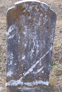 Sapp, Infant son of W.L. & Mattie