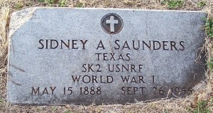 Saunders, Sidney A.