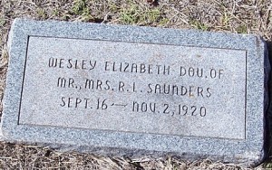 Saunders, Wesley Elizabeth