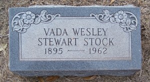 Stock, Vada Wesley Stewart