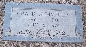 Summerlin, Ora D.