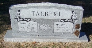 Talbert, John J. Jr & Maurine G Talbert
