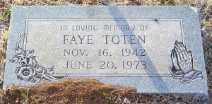 Toten, Faye