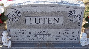 Toten, Suddie B. & Jesse R.