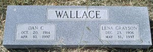 Wallace, Dan C and Lena Grayson