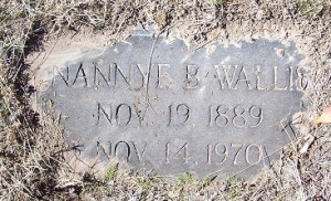 Wallis, Nannye B.